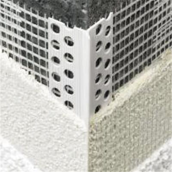 Cornière d’angle PVC avec trame – Baguette d’angle pour isolation thermique extérieure (ITE)