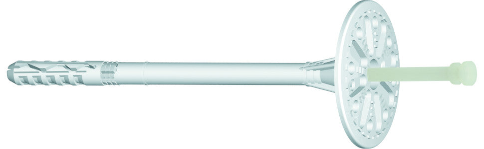 Cheville ITE Hydro Plus pour fixation d’isolation thermique extérieure (ITE).