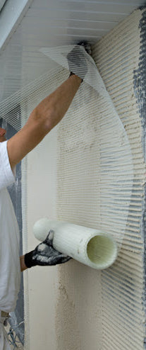 Trame fibre de verre façade – renfort pour systèmes ITE